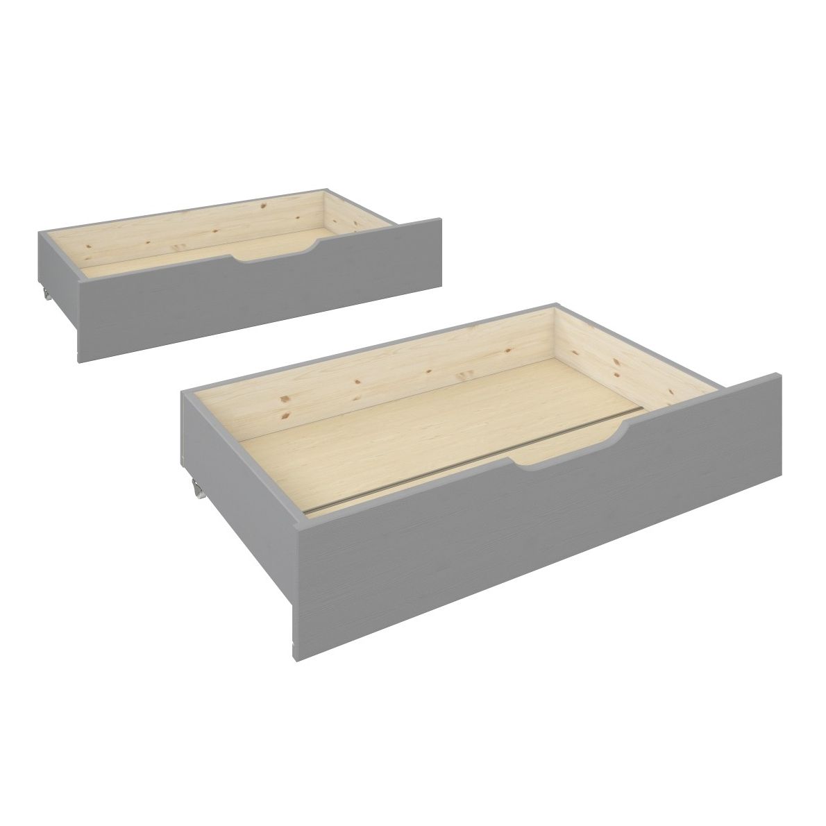 Noomi Nora Set of Under Bed Drawers Grey (FSC-Certified)