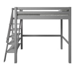 Noomi Studio Staircase Loft Bed Double High Sleeper Grey (FSC-Certified)