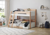 Flair Flick Triple Storage Bunk Bed White & Oak