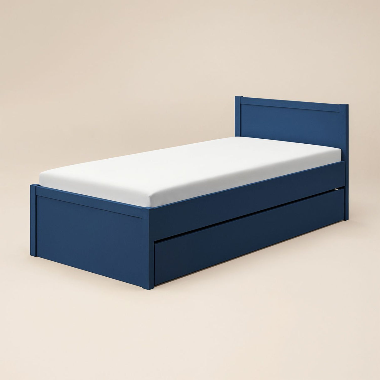 Flair Oli Single Wooden Bed with Drawers Navy
