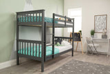 Flair Zoom Wooden Detachable Bunk Bed Grey