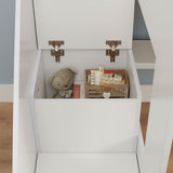 Flair Olivia Staircase Mid Sleeper with Storage White