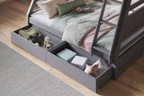 Flair Ollie Triple Bunk Bed with Drawers Grey