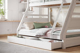 Flair Ollie Triple Bunk Bed with Drawers White
