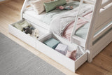 Flair Ollie Triple Bunk Bed with Drawers White