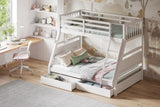 Flair Ollie Triple Bunk Bed with Drawers White
