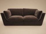 SOLACE+CO Orson 3 Seater Sofa Brown Velvet