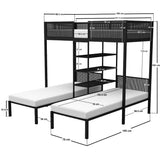 Flair Axton Metal Triple Bunk Bed