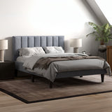 Flair Riverside Double Fabric Bed Grey