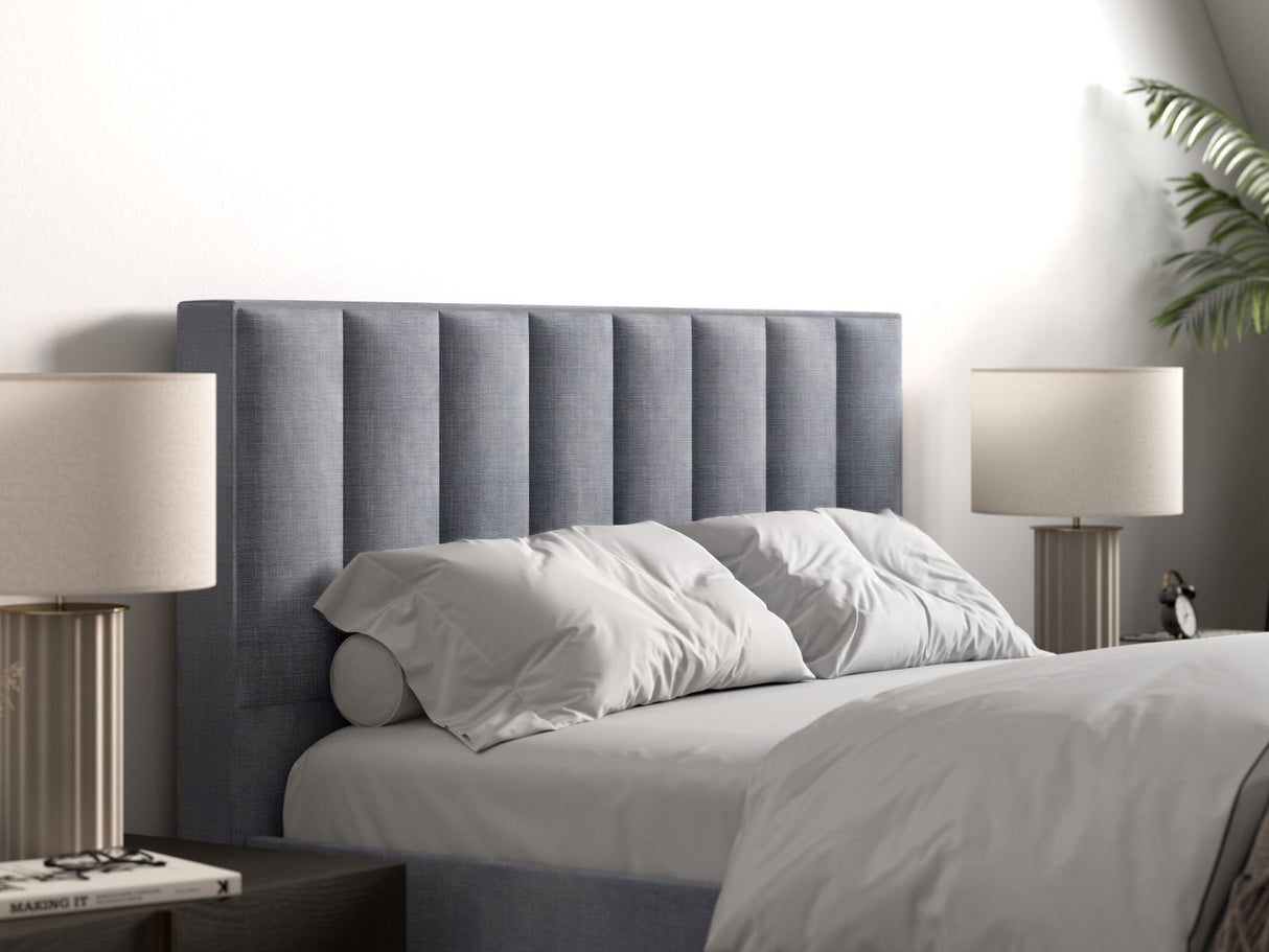 Flair Riverside Double Fabric Bed Grey