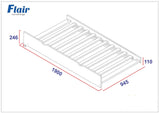 Flair Cypress Detachable Bunk Bed White