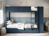 Flair Ruby Wooden Bunk Bed with Storage Blue