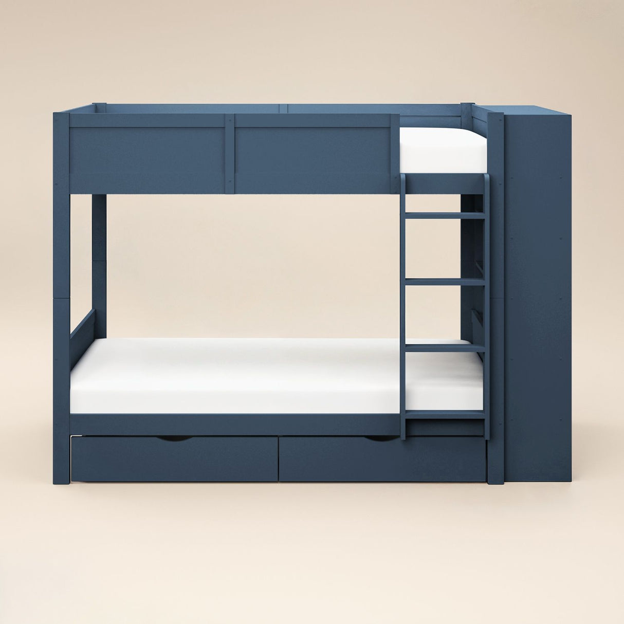 Flair Ruby Wooden Bunk Bed with Storage Blue