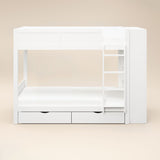 Flair Ruby Wooden Bunk Bed with Storage White