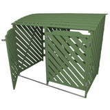 Sage Green Double Wheelie Bin Storage