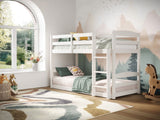 Flair Shasha Low Shorty Wooden Detachable Bunk Bed White