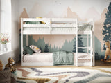 Flair Shasha Low Shorty Wooden Detachable Bunk Bed White