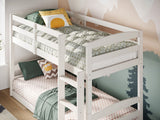 Flair Shasha Low Shorty Wooden Detachable Bunk Bed White