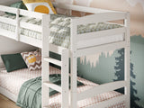 Flair Shasha Low Shorty Wooden Detachable Bunk Bed White