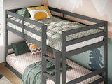 Flair Shasha Low Wooden Detachable Bunk Bed Grey
