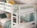 Flair Shasha Low Wooden Detachable Bunk Bed White