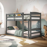 Flair Shasha Low Shorty Wooden Detachable Bunk Bed Grey
