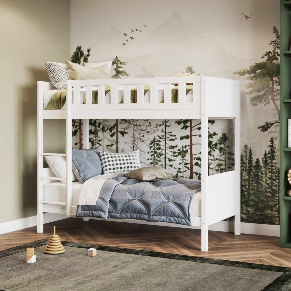 Flair Bea Shorty Wooden Bunk Bed White
