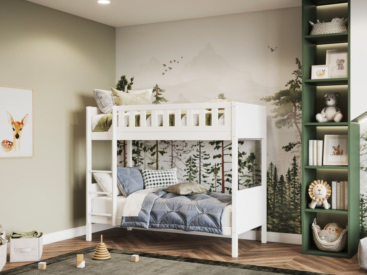 Flair Bea Shorty Wooden Bunk Bed White