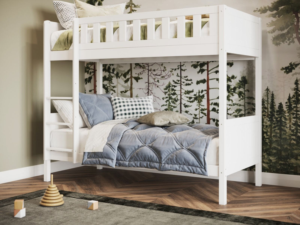 Flair Bea Shorty Wooden Bunk Bed White