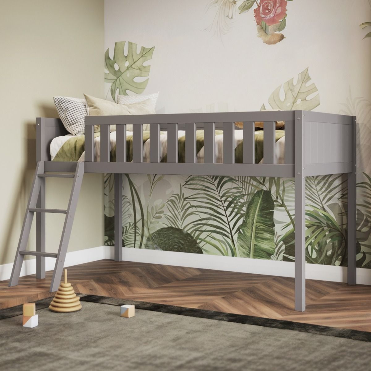 Flair Bea Shorty Mid Sleeper Cabin Bed Grey