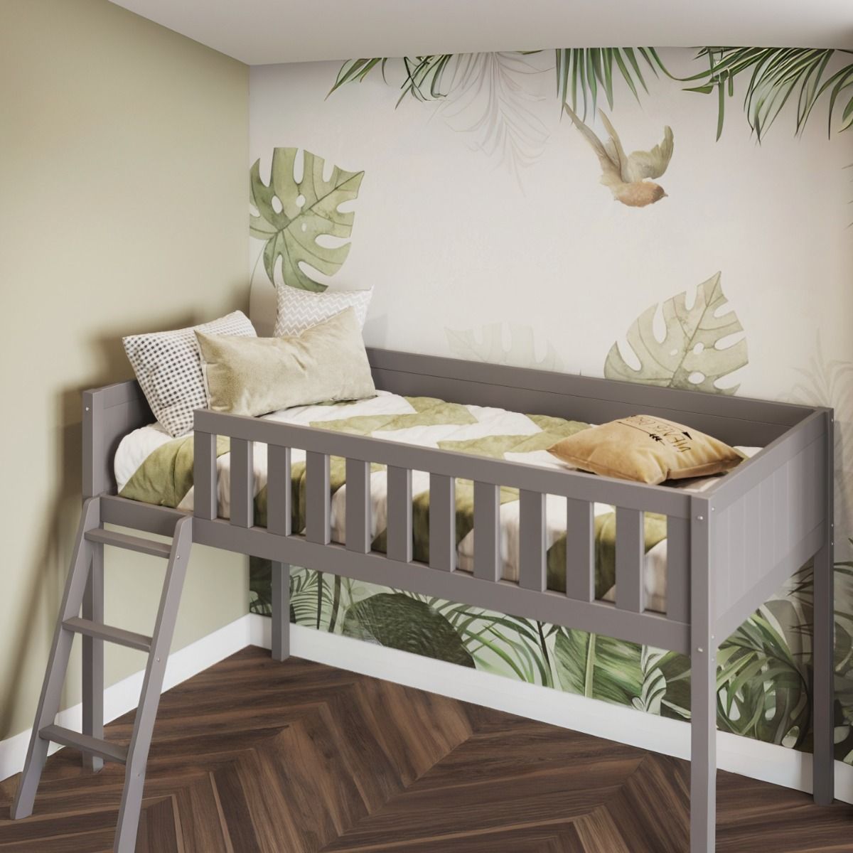 Flair Bea Shorty Mid Sleeper Cabin Bed Grey