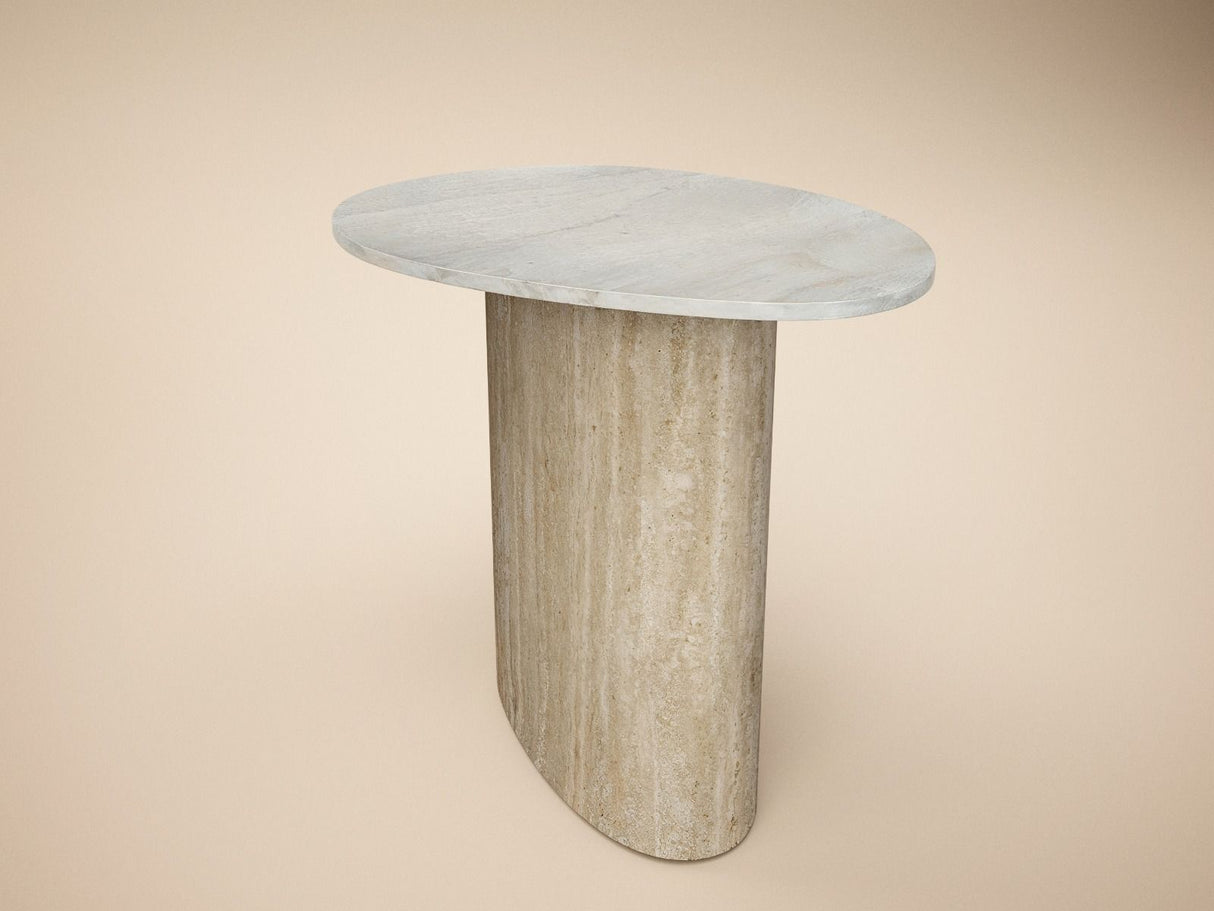 SOLACE+CO Elin Sintered Stone Effect Side Table