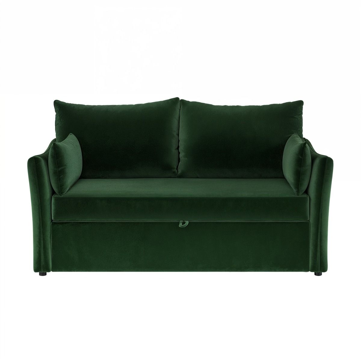 SOLACE+CO Skyler 2 Seater Sofa Bed Bottle Green Velvet