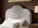 SOLACE+CO Skylynn Cloud Ottoman Single Bed Brown Striped