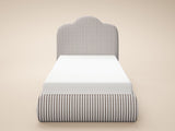 SOLACE+CO Skylynn Cloud Ottoman Single Bed Brown Striped