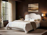SOLACE+CO Skylynn Cloud Ottoman Bed Brown Striped-Kingsize