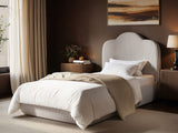 SOLACE+CO Skylynn Cloud Ottoman Single Bed Brown Striped