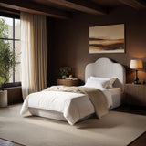 SOLACE+CO Skylynn Cloud Ottoman Single Bed Brown Striped