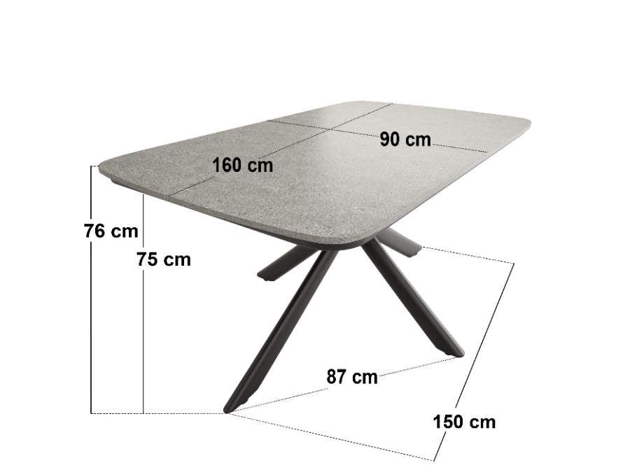 SOLACE+CO Eliza Outdoor Dining Table & Chairs Set Grey & Dark Brown Set of 4