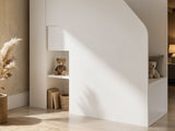 Flair Stepaside Staircase High Sleeper Workstation White