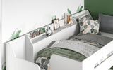 Flair Stepaside Staircase L Shaped Bunk Bed White