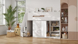 Flair Stepaside Staircase High Sleeper Storage Station White