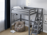 Noomi Studio Staircase Loft Bed Double High Sleeper Grey (FSC-Certified)