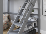 Noomi Studio Staircase Loft Bed Double High Sleeper Grey (FSC-Certified)