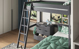Noomi Tera Double/Double L Shaped Bunk Bed Grey (FSC-Certified)