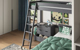 Noomi Tera Single/Double L Shaped Bunk Bed Grey (FSC-Certified)