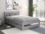 Noomi Tera Solid Wood Small Double Bed Grey (FSC-Certified)