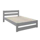 Noomi Tera Solid Wood Small Double Bed Grey (FSC-Certified)
