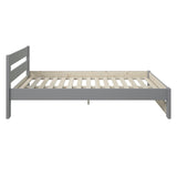 Noomi Tera Solid Wood Small Double Bed Grey (FSC-Certified)