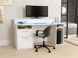 Flair Power Z Gaming Desk with RGB LED White